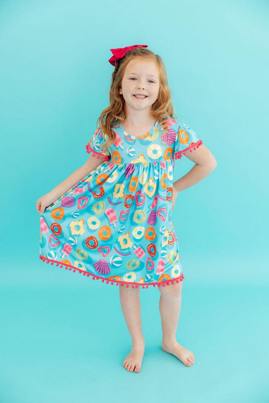 Fun Floaties Pom Pom Dress