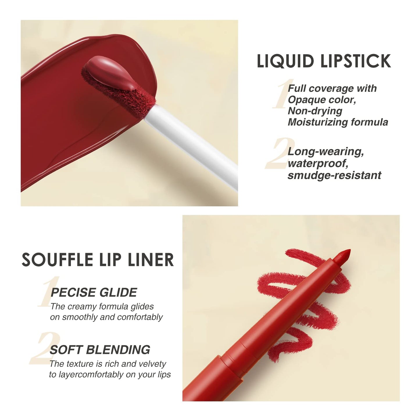 BestLand 12pcs Hydrating Lip Oils + Lip Liner Pencil Lip Combo Sets, 24H Long-Lasting Lip Kit with Lip Liner and Gloss, Nourishing, Non-Sticky Tinted Stain Lip Gloss Plumping Lip Oil Set for Women