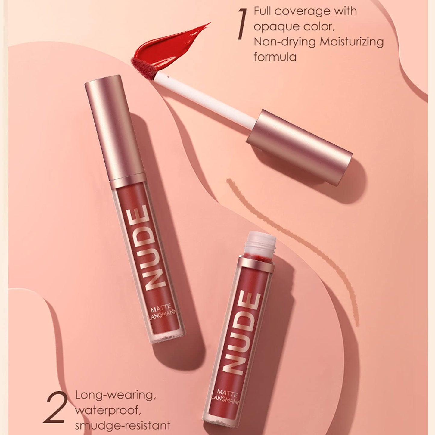 BestLand 12pcs Hydrating Lip Oils + Lip Liner Pencil Lip Combo Sets, 24H Long-Lasting Lip Kit with Lip Liner and Gloss, Nourishing, Non-Sticky Tinted Stain Lip Gloss Plumping Lip Oil Set for Women