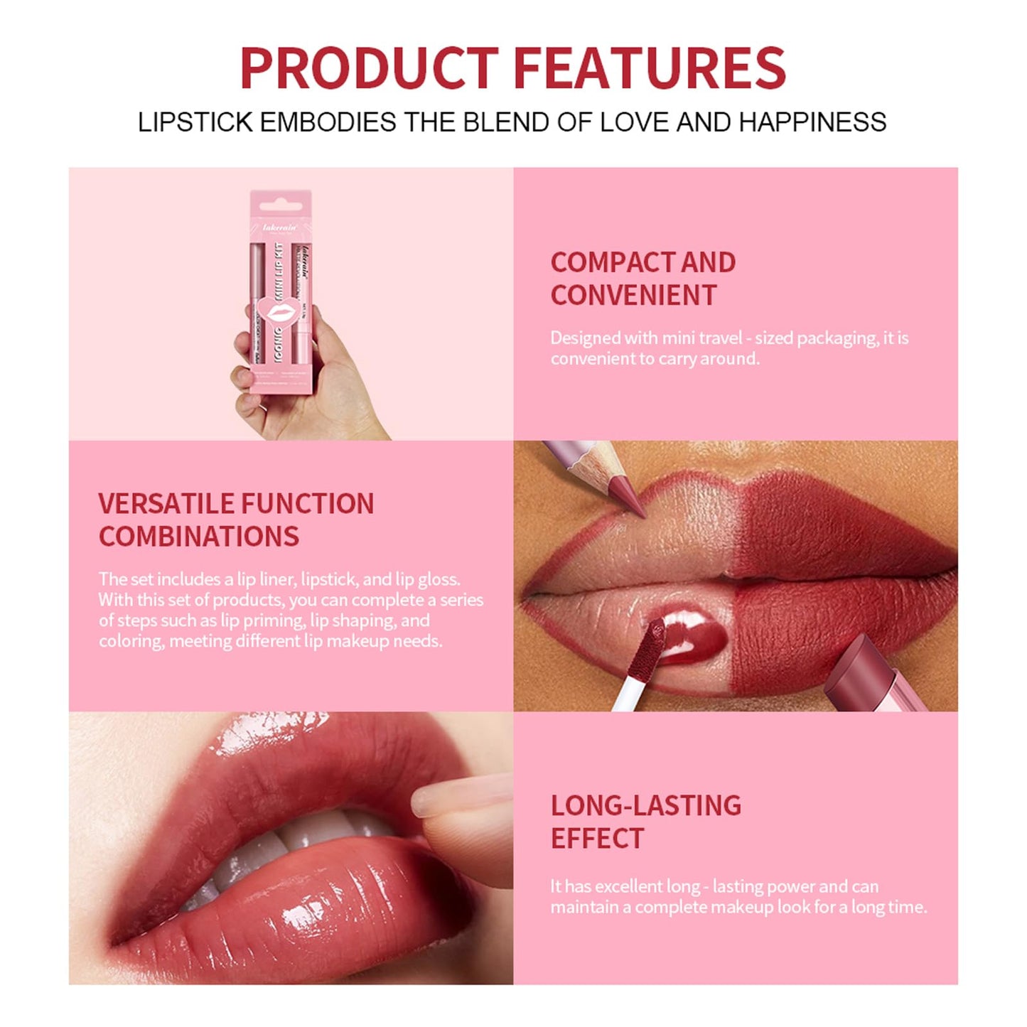 BestLand 12pcs Hydrating Lip Oils + Lip Liner Pencil Lip Combo Sets, 24H Long-Lasting Lip Kit with Lip Liner and Gloss, Nourishing, Non-Sticky Tinted Stain Lip Gloss Plumping Lip Oil Set for Women