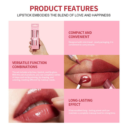 BestLand 12pcs Hydrating Lip Oils + Lip Liner Pencil Lip Combo Sets, 24H Long-Lasting Lip Kit with Lip Liner and Gloss, Nourishing, Non-Sticky Tinted Stain Lip Gloss Plumping Lip Oil Set for Women