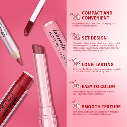 BestLand 12pcs Hydrating Lip Oils + Lip Liner Pencil Lip Combo Sets, 24H Long-Lasting Lip Kit with Lip Liner and Gloss, Nourishing, Non-Sticky Tinted Stain Lip Gloss Plumping Lip Oil Set for Women