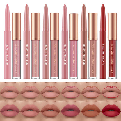 BestLand 12pcs Hydrating Lip Oils + Lip Liner Pencil Lip Combo Sets, 24H Long-Lasting Lip Kit with Lip Liner and Gloss, Nourishing, Non-Sticky Tinted Stain Lip Gloss Plumping Lip Oil Set for Women