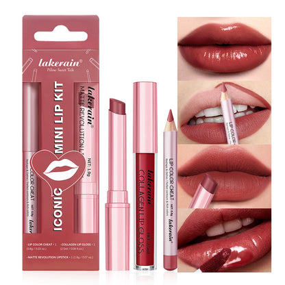 BestLand 12pcs Hydrating Lip Oils + Lip Liner Pencil Lip Combo Sets, 24H Long-Lasting Lip Kit with Lip Liner and Gloss, Nourishing, Non-Sticky Tinted Stain Lip Gloss Plumping Lip Oil Set for Women
