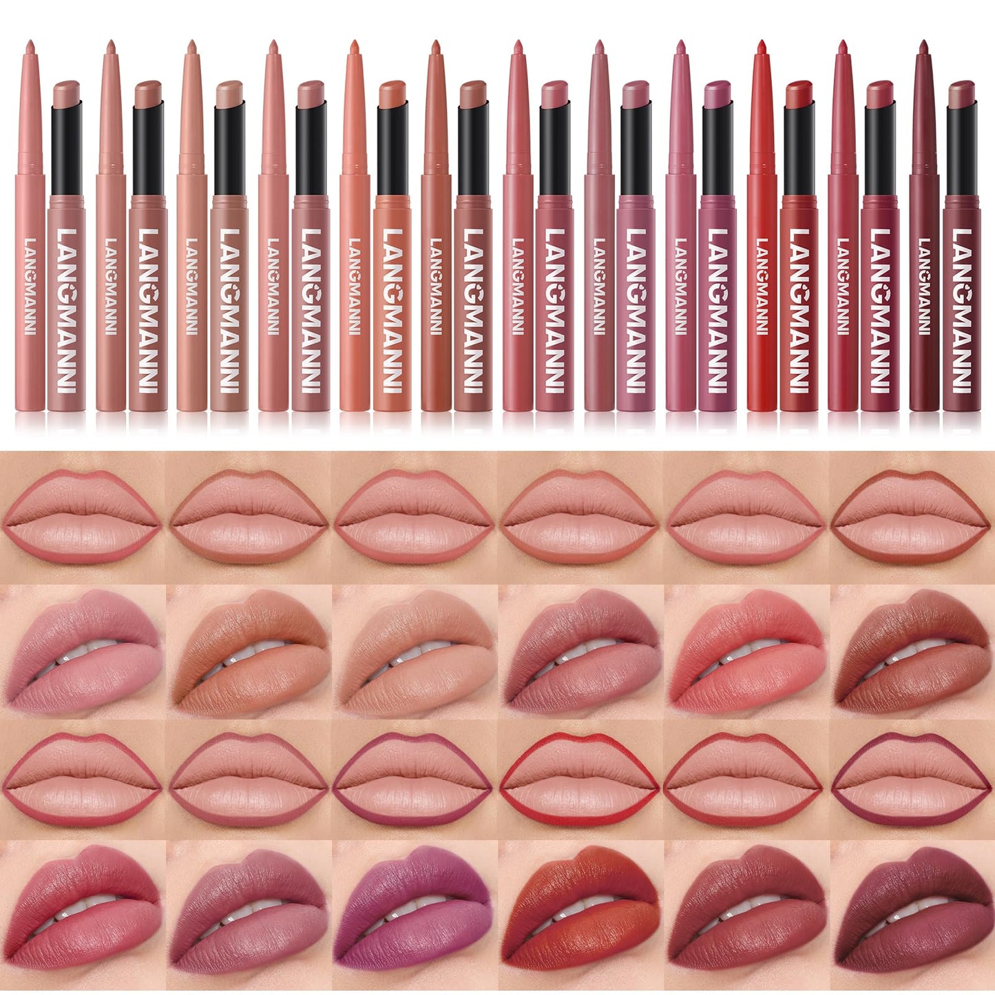BestLand 12pcs Hydrating Lip Oils + Lip Liner Pencil Lip Combo Sets, 24H Long-Lasting Lip Kit with Lip Liner and Gloss, Nourishing, Non-Sticky Tinted Stain Lip Gloss Plumping Lip Oil Set for Women