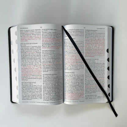 Biblia RVR 1960 letra grande tamaño manual, tapa dura León de Juda con índice / Spanish Bible RVR 1960 Handy Size Large Print Hardcover Lion of Judah with In (Spanish Edition)