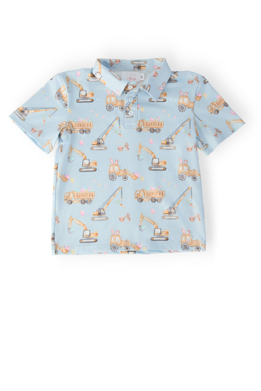 Boys Bunny Builders S/S Polo