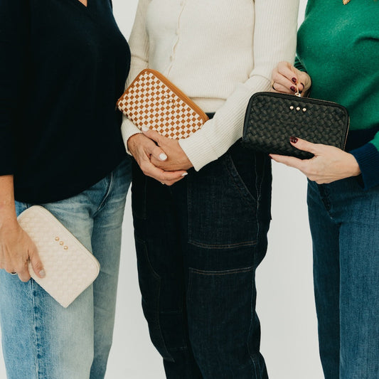 Lenni Large Zip Woven Wallet