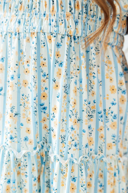 Buttercup Blooms Smocked Ruffle Dress